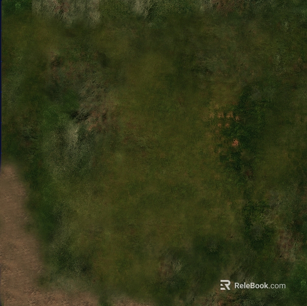 Dark green turf outdoor ground texture
