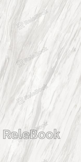 Running Water Pattern Marble, featuring fluid, undulating veins in soft gray and white tones against a creamy backdrop, evoking the serene movement of water over stone.