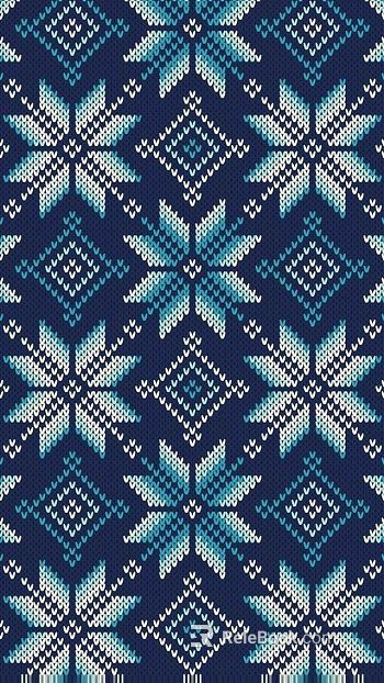 Christmas Pattern Knitted Fabric texture