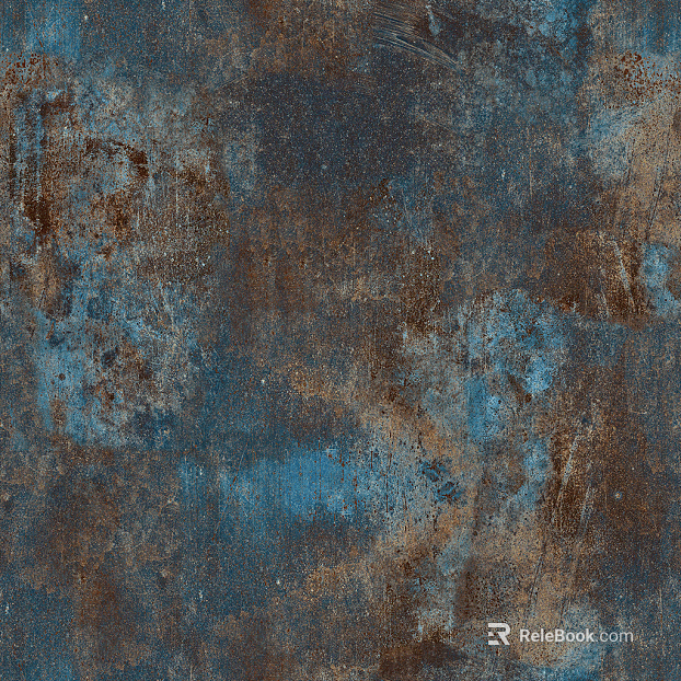 Dressed rusty stainless steel sheet metal texture
