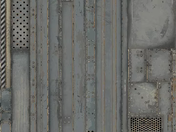 Industrial wind gray blue perforated metal sheet 3d model