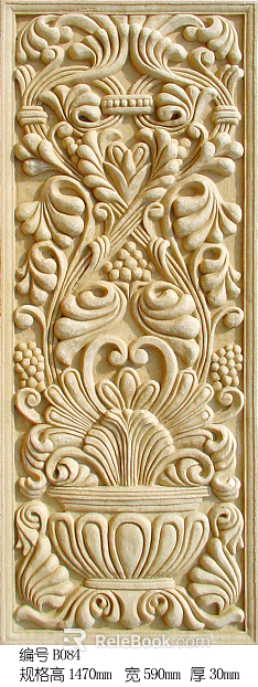 Wood carved golden pattern texture