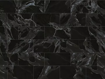 Black black and white root marble stone mosaic tile wall tile texture (ID:ffach905511)
