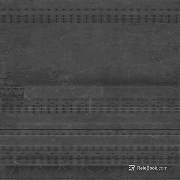 Dark gray distressed metal panel, industrial wall surface texture