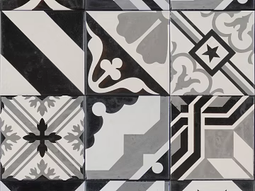 Tile irregular black and white pattern texture (ID:ffagg32239)