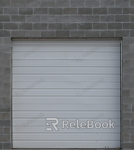 Rolling shutter door texture