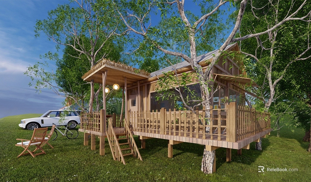 Log color wooden house outdoor leisure building texture