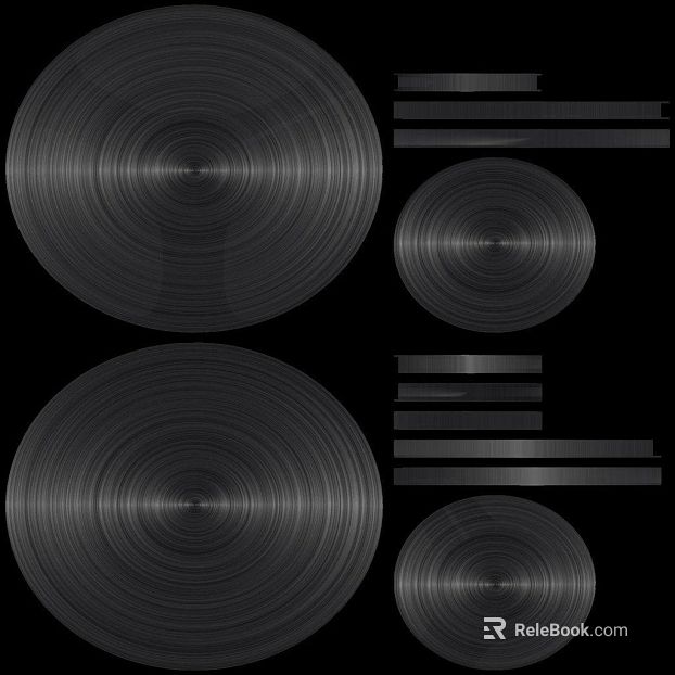 Dark gray brushed metal decorative panel texture
