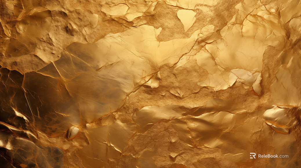 Gold Foil Texture Gold Foil Flash Broken Background Fold Gold Foil texture