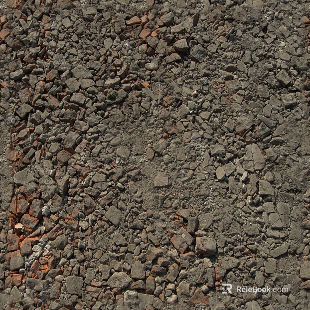 Ground gravel texture