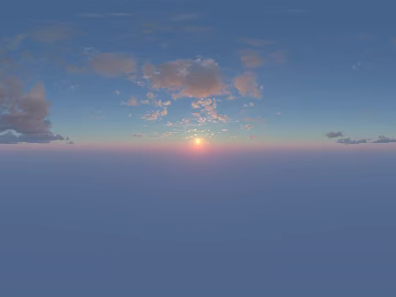 Sunrise Sunset Cloudy Blue Sky Landscape Landscape HDR texture (ID:ffach035456)