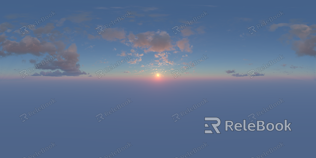 Sunrise Sunset Cloudy Blue Sky Landscape Landscape HDR texture