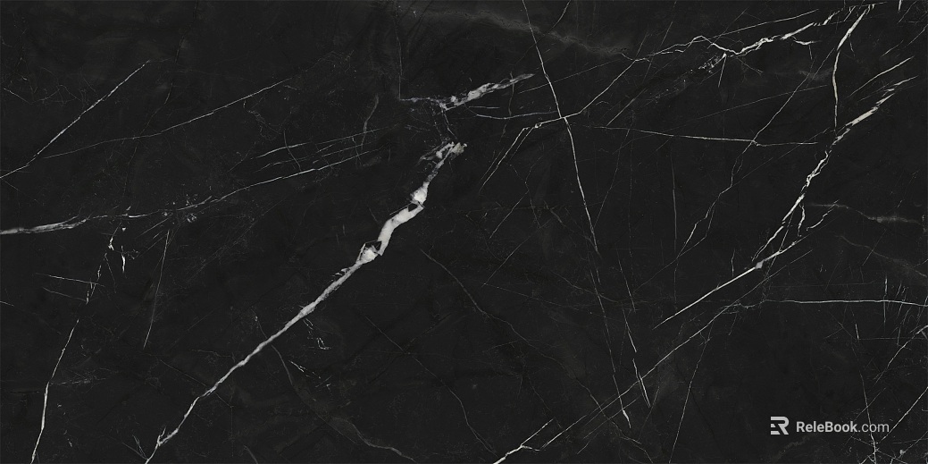 Black black and white root rock plate with mesh pattern marble texture