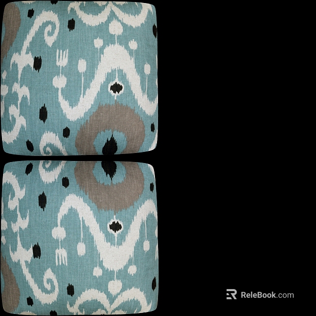 Blue pattern fabric soft fabric texture
