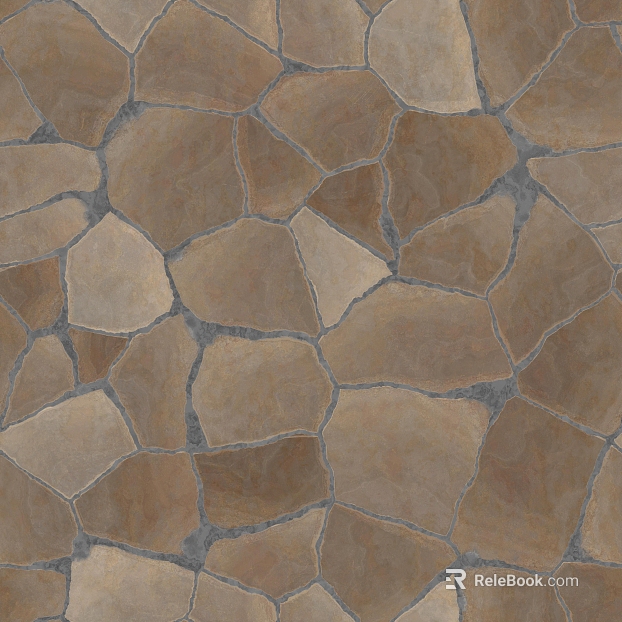Stone-paved pavement texture
