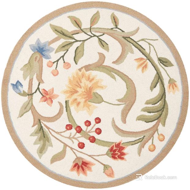 Modern Round Carpet texture