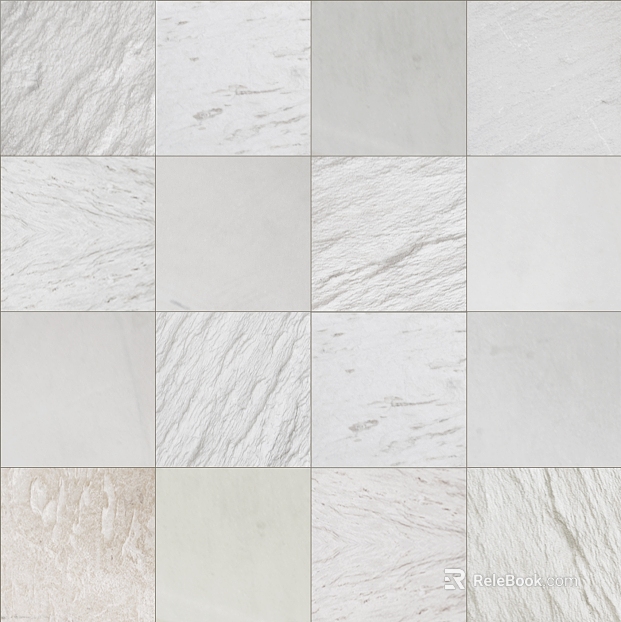 Plaid Tile Convex White Tile texture