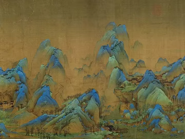 landscape painting 3d model