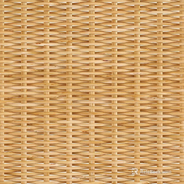 yellow bamboo woven goods texture