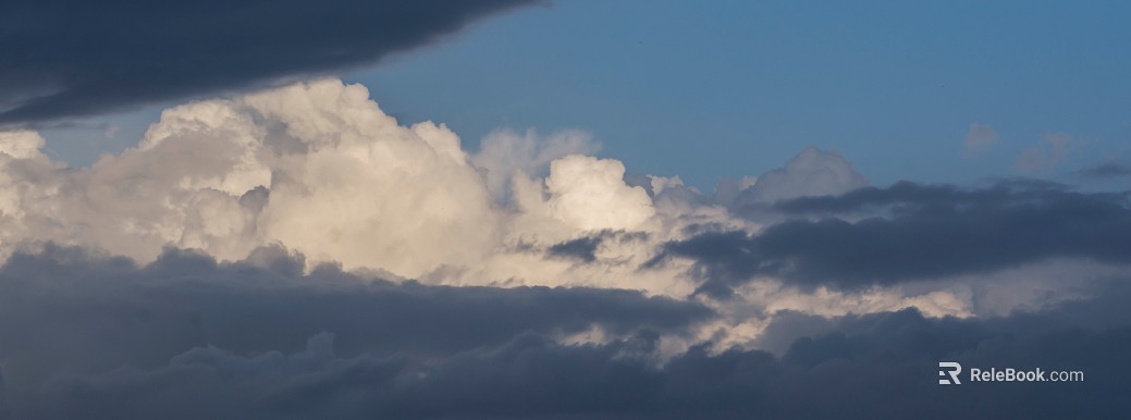 Dark dark clouds, cloudy sky, storm disaster coming texture