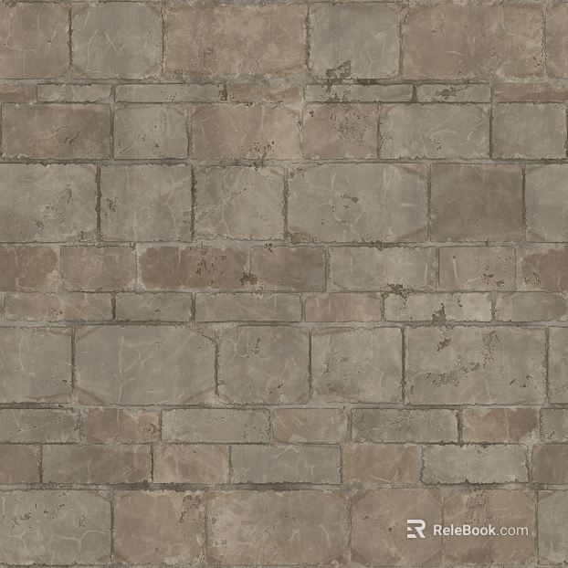 Taupe Antique Brick Wall Building Materials texture
