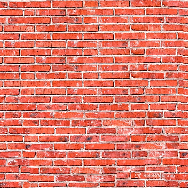 Brick wall red I-shaped wall brick seamless texture