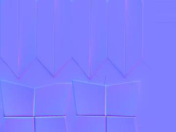 Cyber Style Purple Solid Hard Bag Background Wall 3d model