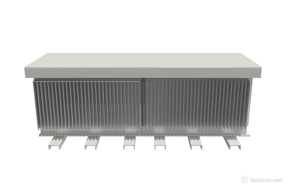 Light gray metal heat sink industrial components texture