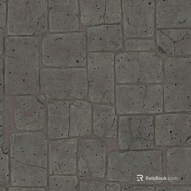 Dark gray stone brick outdoor pavement texture