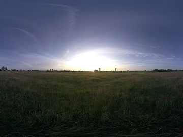 Outdoor Grass View Dusk HDR texture (ID:ffabg21431)