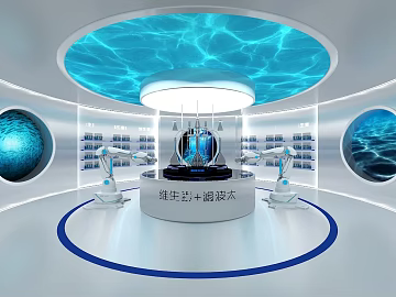 Science and Technology Exhibition Hall texture (ID:ffaeh307394)
