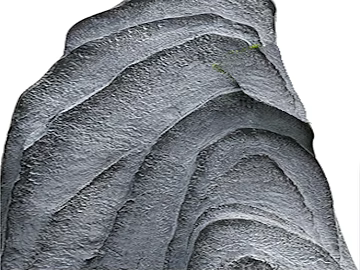 Dark gray cascading rock landscaping texture (ID:ffaeh798279)