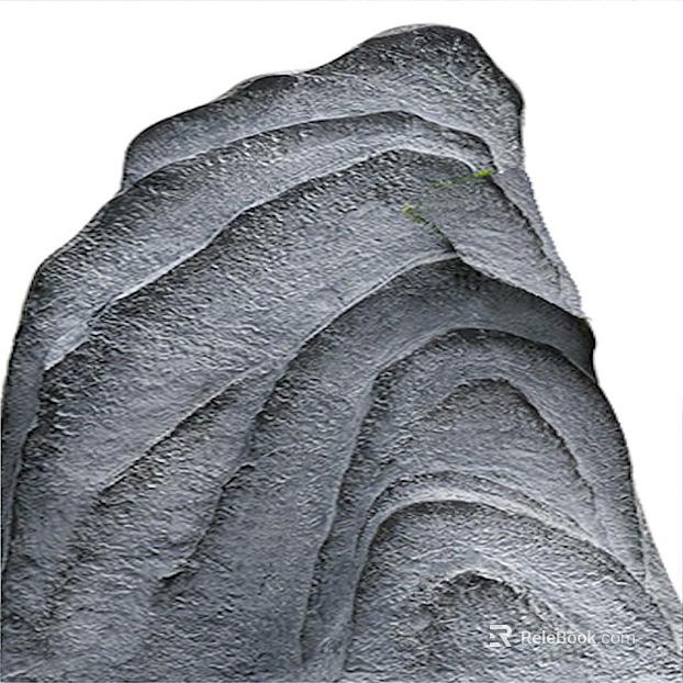 Dark gray cascading rock landscaping texture