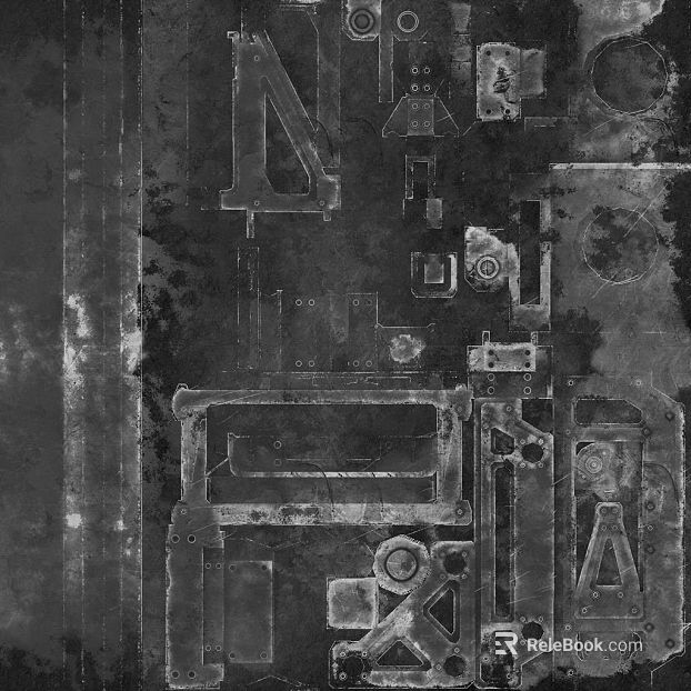 Industrial-style dark gray distressed metal panel texture