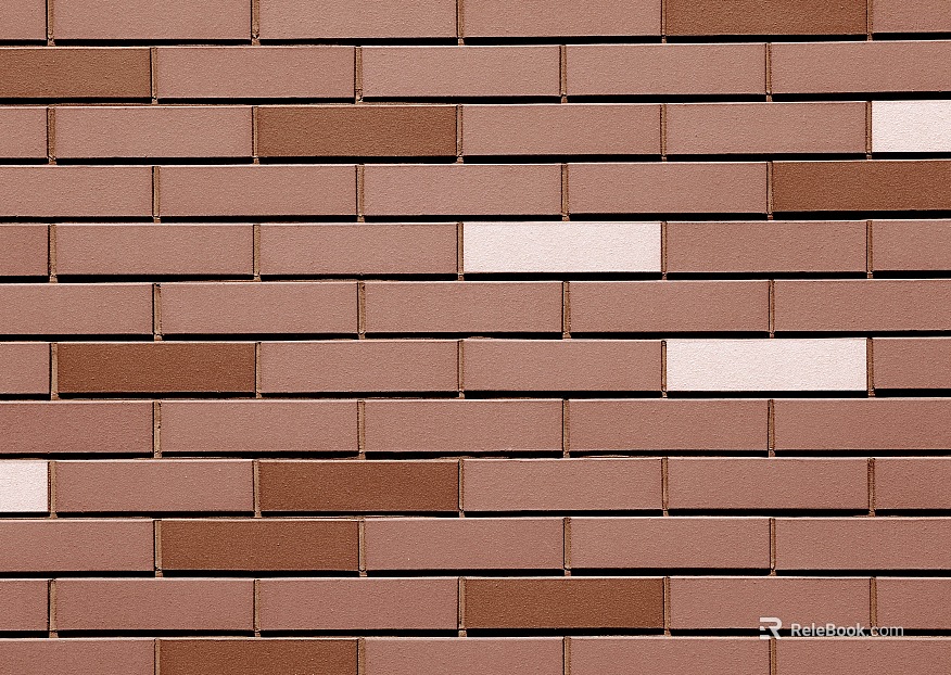 Brick wall ochre tricolor full-body brick texture