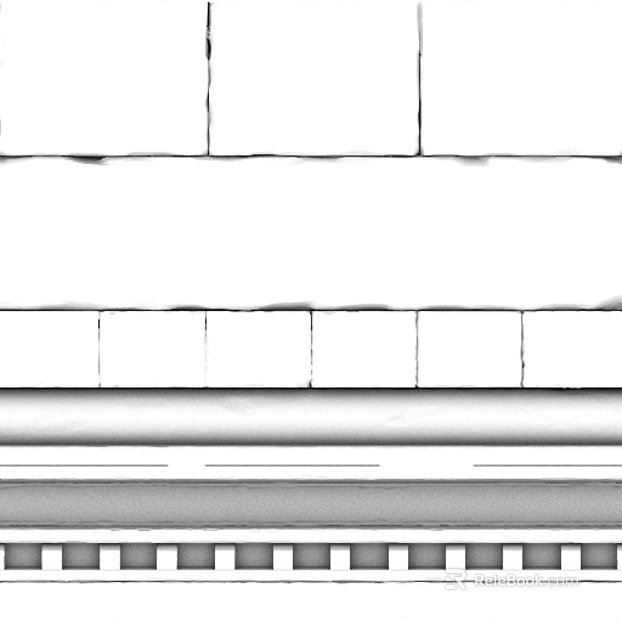 White stone waist line wall line decoration texture