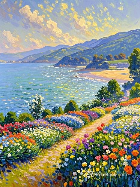 landscape painting texture