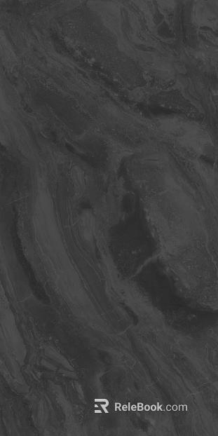 Dark gray water-patterned marble wall surface texture