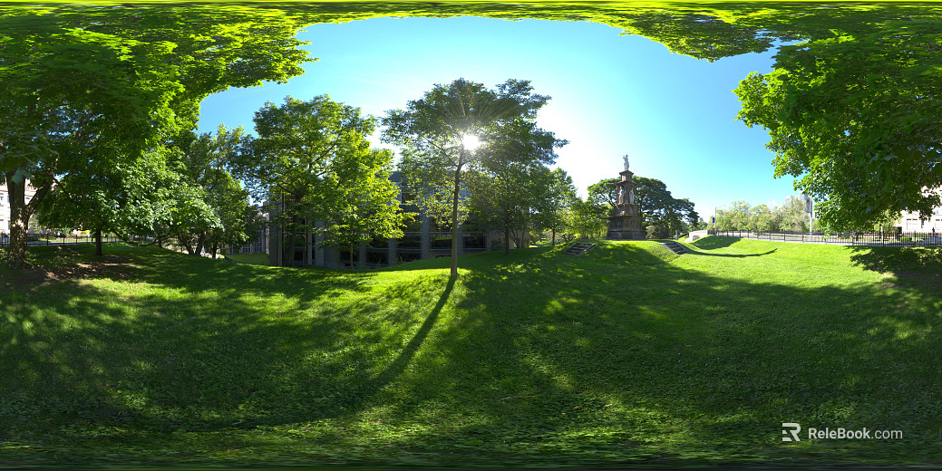 Outdoor City Park Clean Sky texture