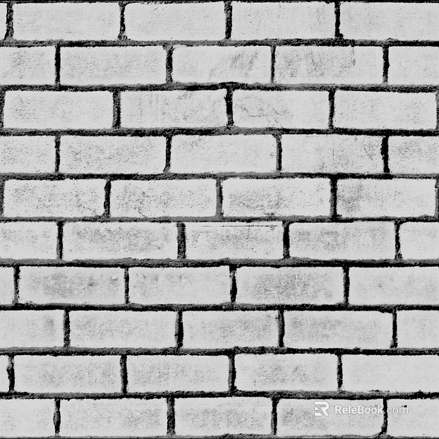 Brick wall black and white texture