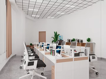 Modern light gray office space scene diagram texture (ID:ffaeh606456)