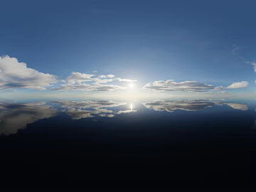 Outdoor Sea Level Sunny Sea Sky HDR texture (ID:ffaeh634794)
