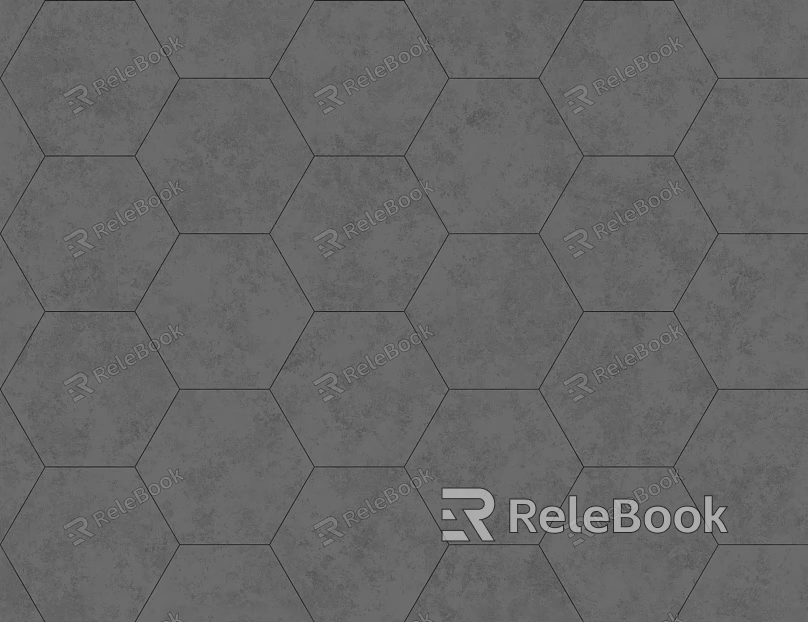Hexagonal Brick Grey Hexagonal Brick Seamless texture