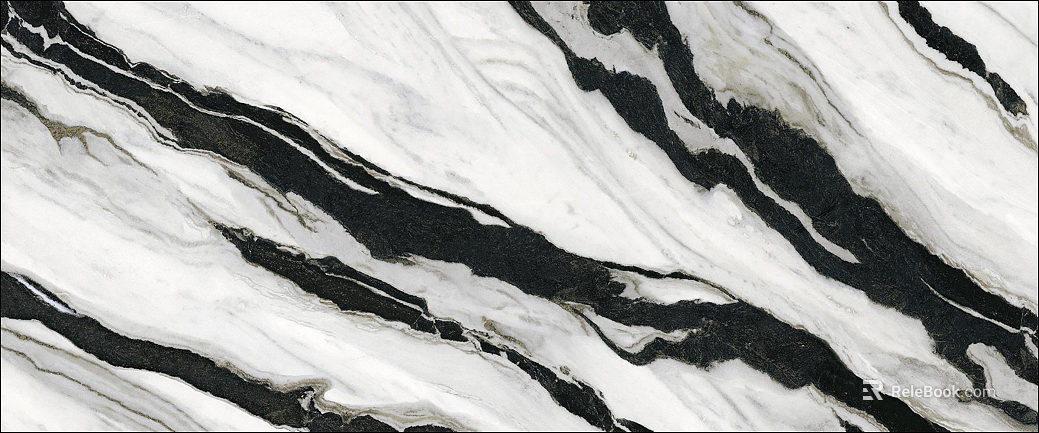 Black and White Marble Luxury Stone texture