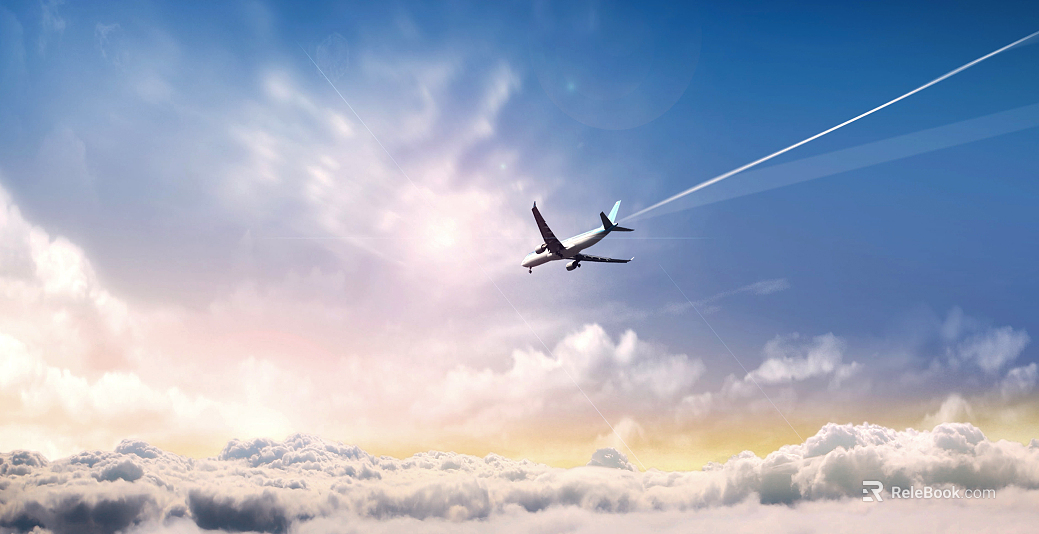 blue sky and white clouds texture