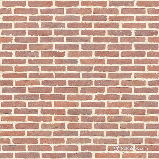 Brick wall red I-shaped wall brick seamless texture