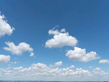 Blue sky and white clouds — outdoor sky texture (ID:ffaeh032436)