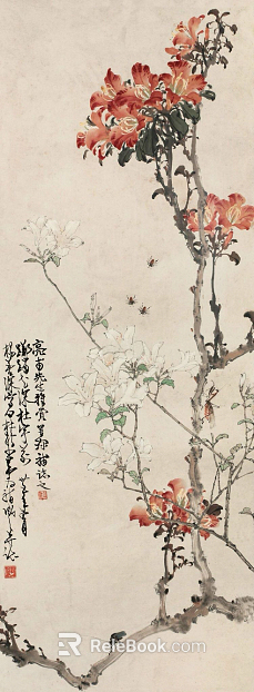 Plant painting texture