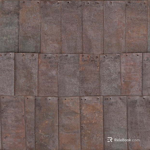 Rusty old metal wall finish texture