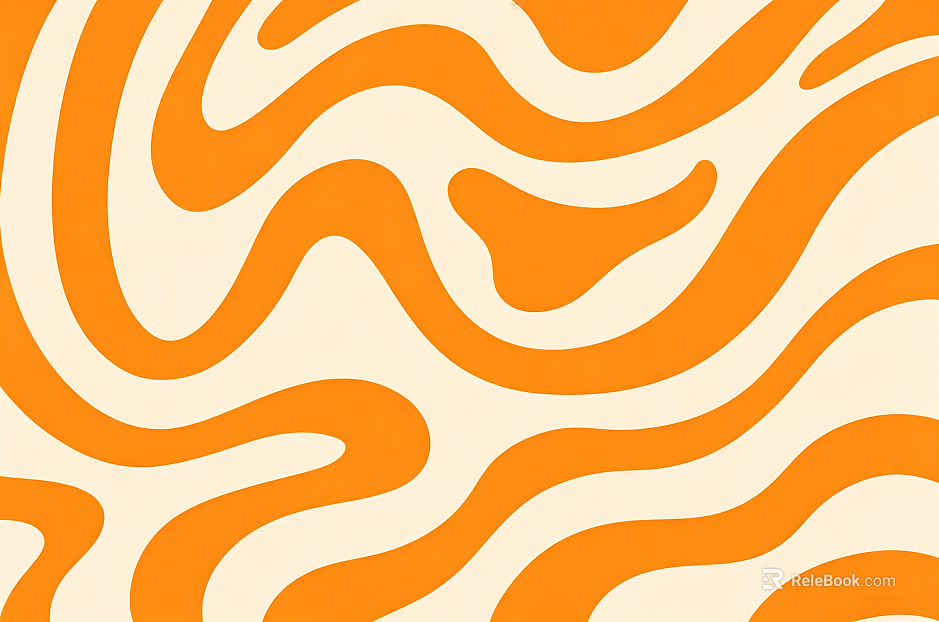 Orange Beige Fluid Wave Vortex Wallpaper texture